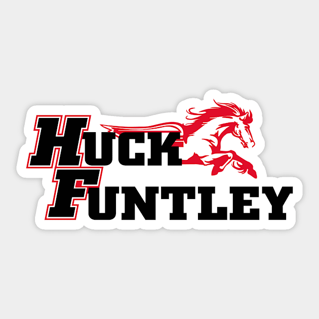 Huck Funtley Sticker by reverendpk